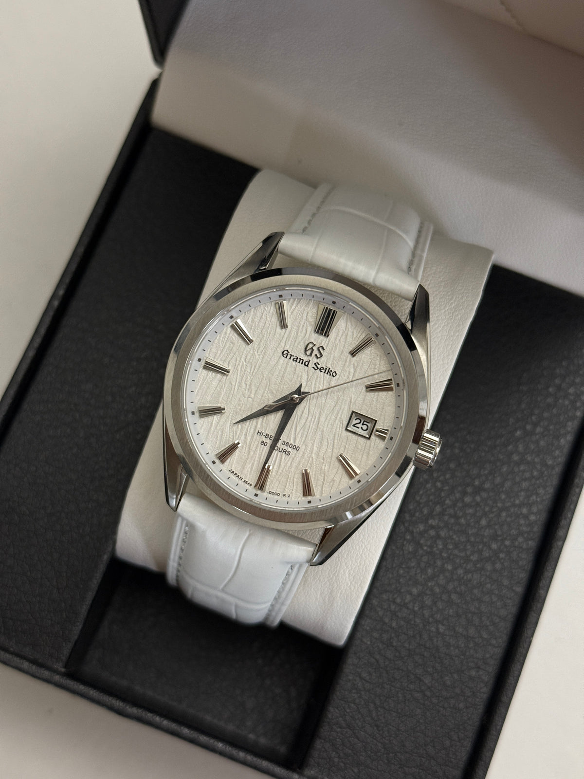 GS White Textured Seiko Mod DateJust