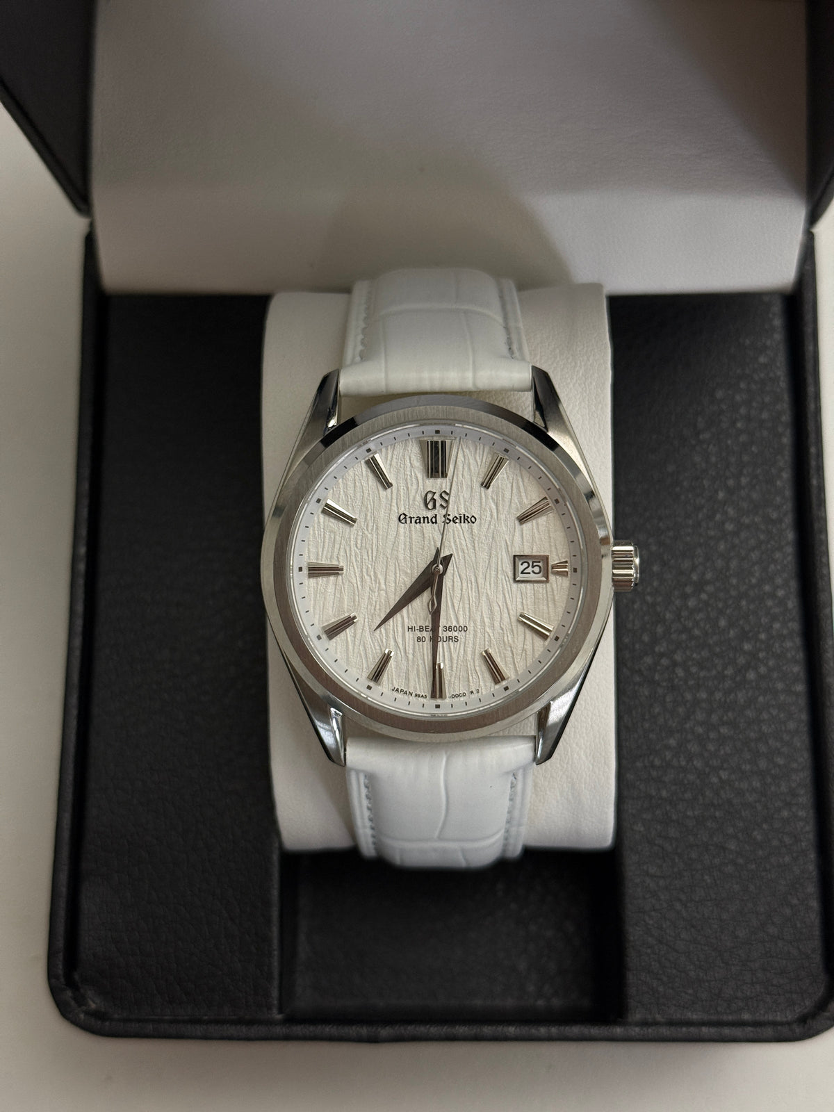 GS White Textured Seiko Mod DateJust
