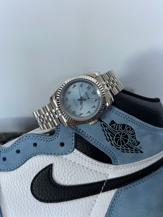 Sky Blue Arabic Dateless Custom Seiko Mod