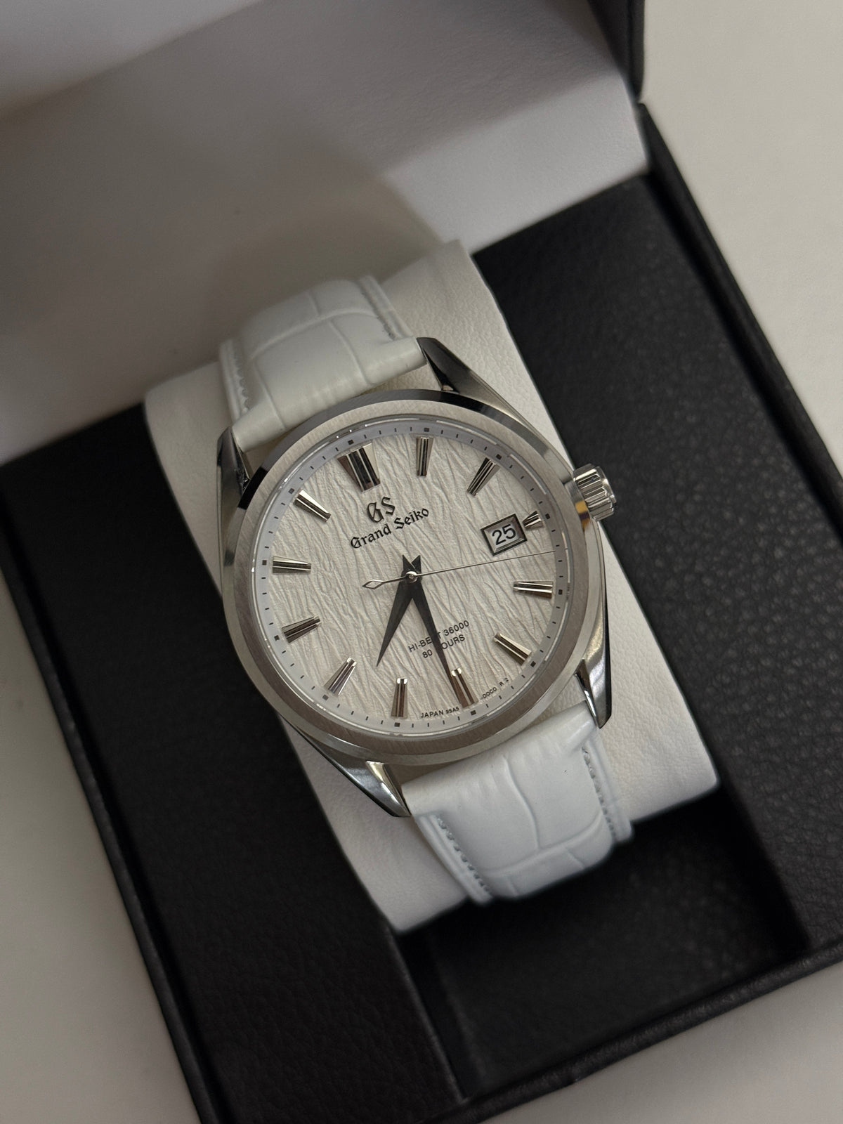 GS White Textured Seiko Mod DateJust