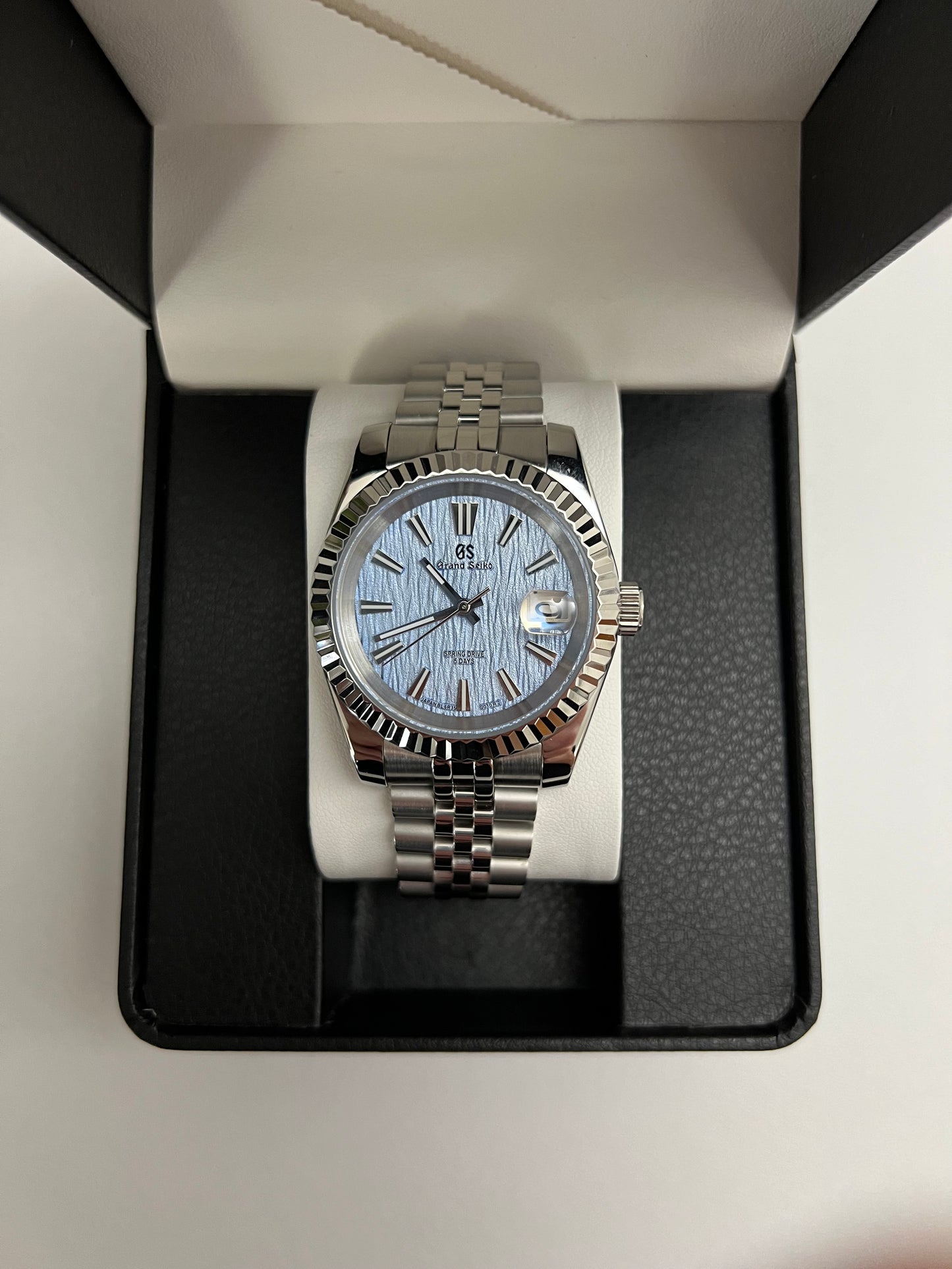 Blue GS Datejust Custom Seiko Mod