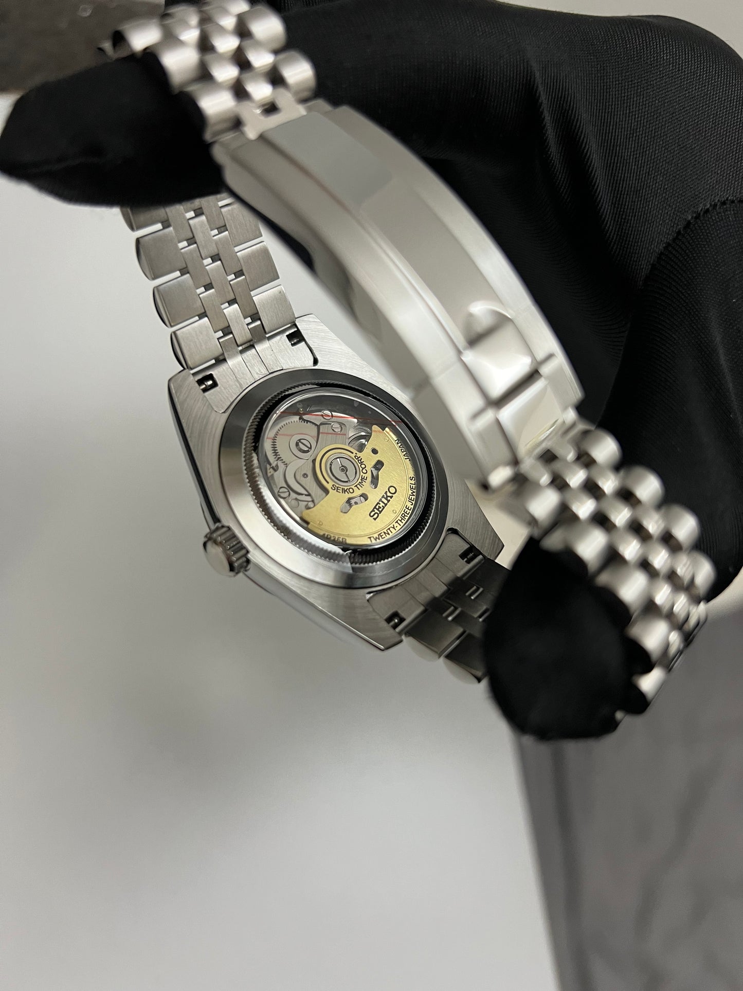 Black Arabic Datejust Custom Seiko Mod