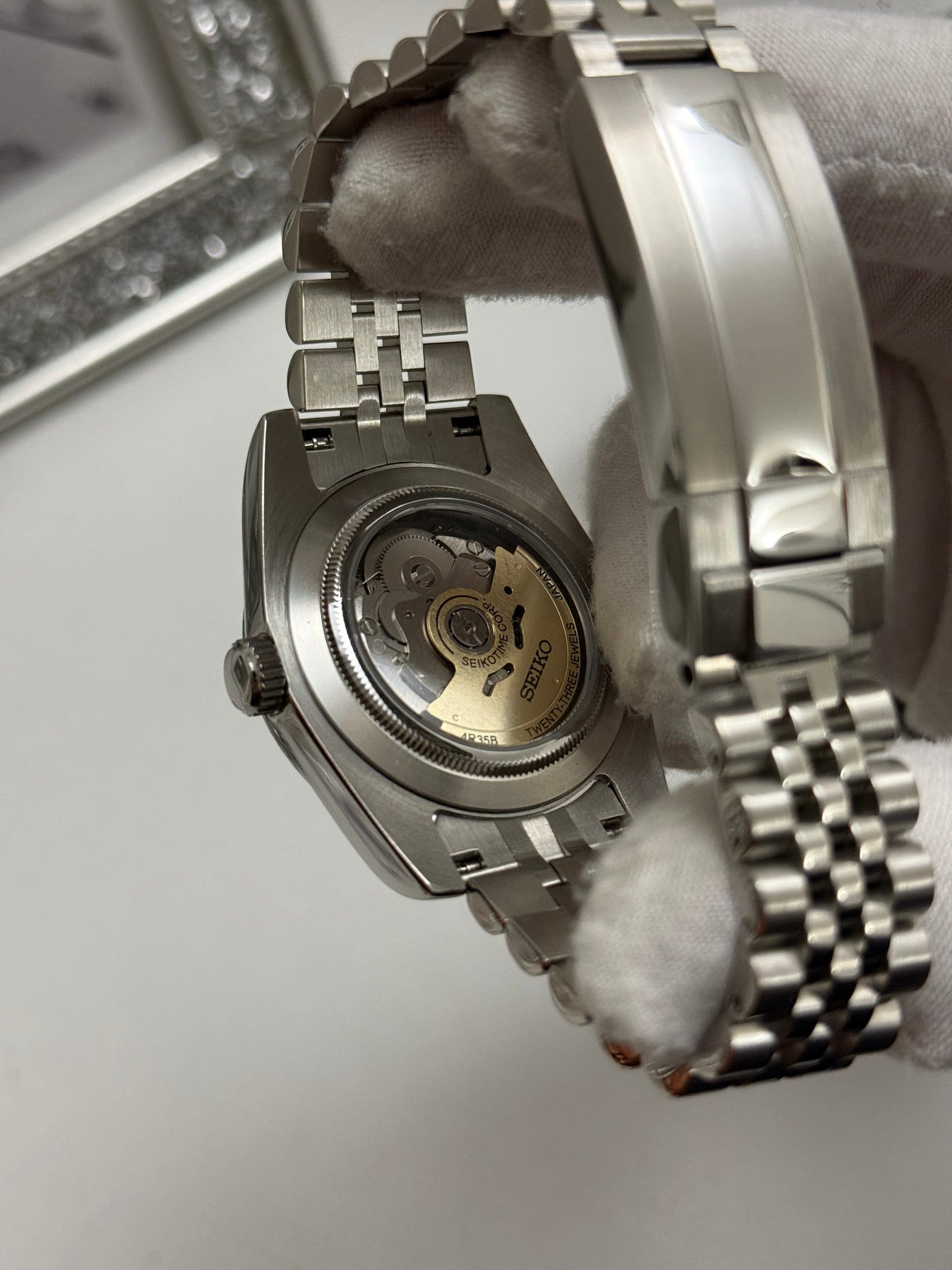 Purple Sunburst DateJust Custom Seiko Mod